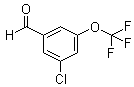 3-氯-5-三氟甲氧基苯甲醛分子结构 (CAS 433926-48-8)