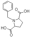 1-苄基-2,5-吡咯烷二甲酸分子结构 (CAS 433933-93-8)