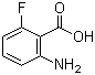 2-氨基-6-氟苯甲酸分子结构 (CAS 434-76-4)