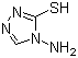structure of CAS# 4343-75-3, 4-Amino-4H-1,2,4-triazole-3-thiol
