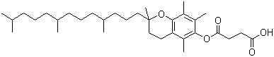 structure of CAS# 4345-03-3, Vitamin E succinate;D-alpha-Tocopherol succinate