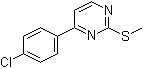 4-(4-Chlorophenyl)-2-methylthiopyrimidine molecular structure (CAS 434941-55-6)