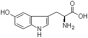 structure of CAS# 4350-09-8, L-5-Hydroxytryptophan;5-Hydroxy-L-tryptophan; Oxitriptan