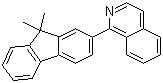 1-(9,9-二甲基芴-2-基)异喹啉分子结构 (CAS 435277-99-9)