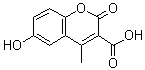6-Hydroxy-4-methylcoumarin-3-carboxylic acid molecular structure (CAS 435297-35-1)