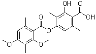 Difractaic acid molecular structure (CAS 436-32-8)