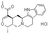 Raubasine hydrochloride molecular structure (CAS 4373-34-6)