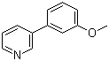 3-(3-甲氧基苯基)吡啶分子结构 (CAS 4373-67-5)