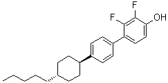 2,3-Difluoro-4-[4-(trans-4-pentylcyclohexyl)phenyl]phenol molecular structure (CAS 437625-60-0)
