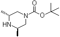 (3R,5R)-3,5-二甲基-1-哌嗪羧酸叔丁酯分子结构 (CAS 438049-91-3)