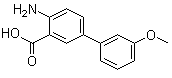 4-Amino-3'-methoxy-[1,1'-biphenyl]-3-carboxylic acid molecular structure (CAS 438190-81-9)