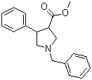 Methyl 1-benzyl-4-phenylpyrrolidine-3-carboxylate molecular structure (CAS 438492-33-2)