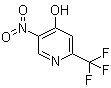 5-硝基-2-(三氟甲基)-4-吡啶醇分子结构 (CAS 438554-44-0)