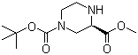 (R)-1-N-Boc-piperazine-3-carboxylic acid methyl ester molecular structure (CAS 438631-77-7)