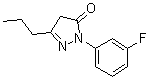 2-(3-Fluorophenyl)-2,4-dihydro-5-propyl-3H-pyrazol-3-one molecular structure (CAS 439289-90-4)