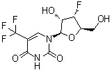 3'-Deoxy-3'-fluoro-5-(trifluoromethyl)uridine molecular structure (CAS 439579-21-2)
