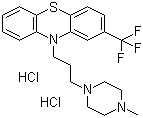 structure of CAS# 440-17-5, Trifluoperazine dihydrochloride;10-[3-(4-Methylpiperazin-1-yl)propyl]-2-(trifluoromethyl)-10H-phenothiazine dihydrochloride