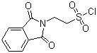 2-邻苯二甲酰亚氨基乙烷磺酰氯分子结构 (CAS 4403-36-5)