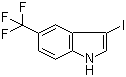 3-Iodo-5-trifluoromethyl-1H-indole molecular structure (CAS 440363-05-3)