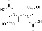 1,2-Diaminopropane-N,N,N',N'-tetraacetic acid molecular structure (CAS 4408-81-5)