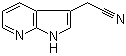 3-(氰基甲基)吡咯并[2,3-b]吡啶分子结构 (CAS 4414-87-3)