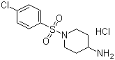 1-(4-Chlorobenzenesulfonyl)piperidin-4-ylamine hydrochloride molecular structure (CAS 442133-57-5)