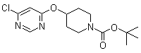 结构式 CAS# 442199-19-1, 4-[(6-氯嘧啶-4-基)氧基]哌啶-1-羧酸叔丁酯