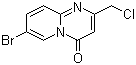 7-Bromo-2-(chloromethyl)-4H-pyrido[1,2-a]pyrimidin-4-one molecular structure (CAS 442531-33-1)