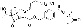 Thienamycin p-nitrobenzylester hydrochloride (N-methylpyrrolidinonesolvate) molecular structure (CAS 442847-66-7)