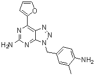 Vipadenant分子结构 (CAS 442908-10-3)
