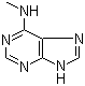 structure of CAS# 443-72-1, N-Methyladenine;6-(Methylamino)purine; N6-Methyladenine