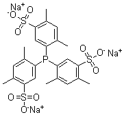 structure of CAS# 443150-11-6, Tris(2,4-dimethyl-5-sulfophenyl)phosphine trisodium salt;TXPTS