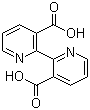 structure of CAS# 4433-01-6, 2,2'-Bipyridine-3,3'-dicarboxylic acid