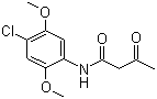 structure of CAS# 4433-79-8, 4'-Chloro-2',5'-dimethoxyacetoacetanilide;2',5'-Dimethoxy-4'-chloro-acetoacetanilide; C.I. 37613; C.I. Azoic Coupling Component No. 44; Naphthol AS-IRG
