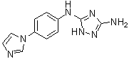 structure of CAS# 443799-45-9, N-[4-(1H-Imidazol-1-yl)phenyl]-1H-1,2,4-triazole-3,5-diamine