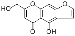structure of CAS# 4439-68-3, Norkhellol;4-Hydroxy-7-(hydroxymethyl)-5H-furo[3,2-g][1]benzopyran-5-one