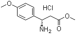 (betaS)-beta-氨基-4-甲氧基苯丙酸甲酯盐酸盐分子结构 (CAS 444119-40-8)