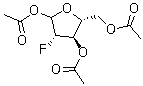structure of CAS# 444586-86-1, 2-Deoxy-2-fluoro-D-arabinofuranose triacetate