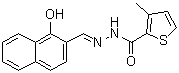 3-Methyl-2-thiophenecarboxylic acid [(1-hydroxy-2-naphthalenyl)methylene]hydrazide molecular structure (CAS 444930-42-1)