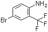 structure of CAS# 445-02-3, 2-Amino-5-bromobenzotrifluoride;4-Bromo-2-(trifluoromethyl)aniline