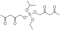 Bis(acetylactonate) ethoxide isopropoxide titanium molecular structure (CAS 445398-76-5)