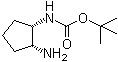 ((1S,2R)-2-Aminocyclopentyl)carbamic acid tert-butyl ester molecular structure (CAS 445479-01-6)