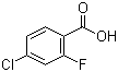 结构式 CAS# 446-30-0, 4-氯-2-氟苯甲酸