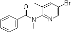 结构式 CAS# 446299-80-5, N-(5-溴-3-甲基-2-吡啶基)-N-甲基苯甲酰胺