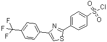 4-[4-[4-(Trifluoromethyl)phenyl]-2-thiazolyl]benzenesulfonyl chloride molecular structure (CAS 446883-84-7)