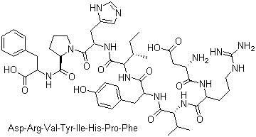 Angiotensin II molecular structure (CAS 4474-91-3)