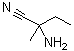 structure of CAS# 4475-95-0, 2-Amino-2-methylbutanenitrile;1-Cyano-1-methylpropylamine; 2-Amino-2-methylbutyronitrile; Isovalinonitrile