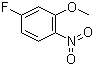 structure of CAS# 448-19-1, 5-Fluoro-2-nitroanisole;4-Fluoro-2-methoxy-1-nitrobenzene