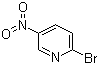2-溴-5-硝基吡啶分子结构 (CAS 4487-59-6)
