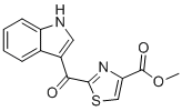 Methyl 2-(1H-indole-3-carbonyl)thiazole-4-carboxylate molecular structure (CAS 448906-42-1)